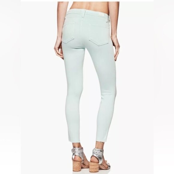 Paige Denim Light Green Verdugo Stretch Skinny Ankle Jeans size 28 - Picture 6 of 13